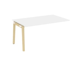 Проходной наборный элемент переговорного стола, опоры - массив дерева 158x98x75 Оникс Вуд / Onix Wood images