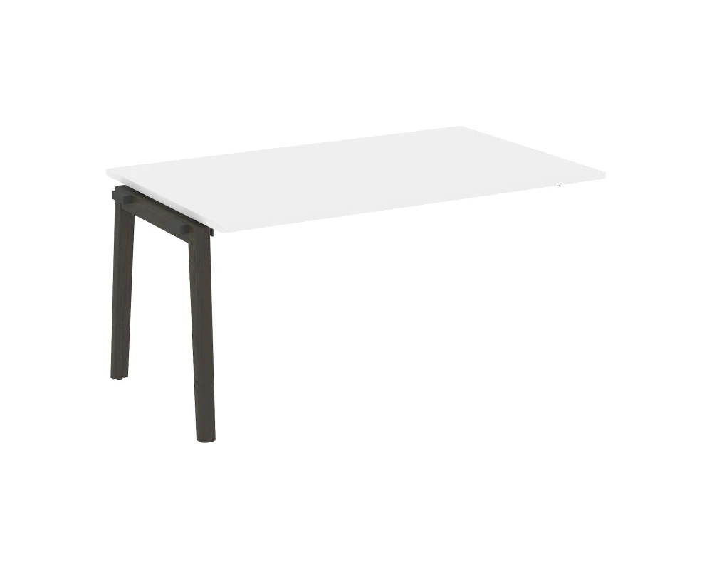 Проходной наборный элемент переговорного стола, опоры - массив дерева 158x98x75 Оникс Вуд / Onix Wood