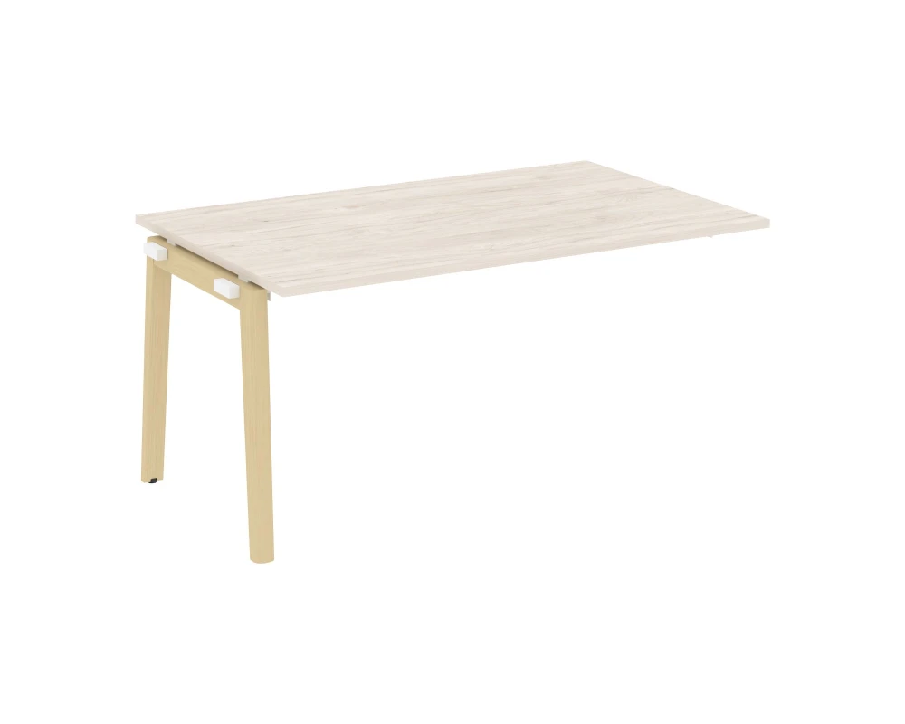 Проходной наборный элемент переговорного стола, опоры - массив дерева 158x98x75 Оникс Вуд / Onix Wood