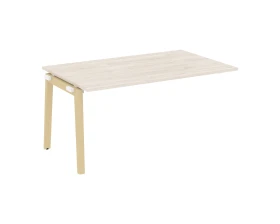 Проходной наборный элемент переговорного стола, опоры - массив дерева 158x98x75 Оникс Вуд / Onix Wood images