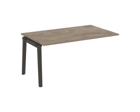 Проходной наборный элемент переговорного стола, опоры - массив дерева 158x98x75 Оникс Вуд / Onix Wood images