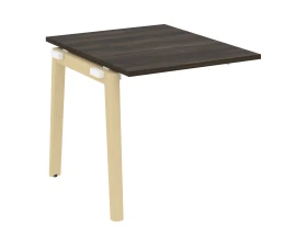 Проходной наборный элемент переговорного стола, опоры - массив дерева 78x98x75 Оникс Вуд / Onix Wood images