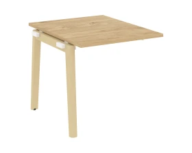 Проходной наборный элемент переговорного стола, опоры - массив дерева 78x98x75 Оникс Вуд / Onix Wood images