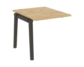 Проходной наборный элемент переговорного стола, опоры - массив дерева 78x98x75 Оникс Вуд / Onix Wood images