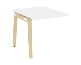 Проходной наборный элемент переговорного стола, опоры - массив дерева 78x98x75 Оникс Вуд / Onix Wood images