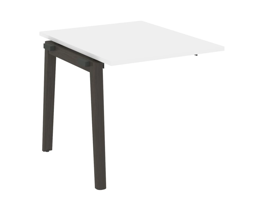 Проходной наборный элемент переговорного стола, опоры - массив дерева 78x98x75 Оникс Вуд / Onix Wood