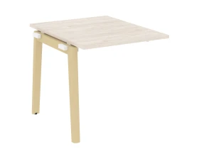 Проходной наборный элемент переговорного стола, опоры - массив дерева 78x98x75 Оникс Вуд / Onix Wood images