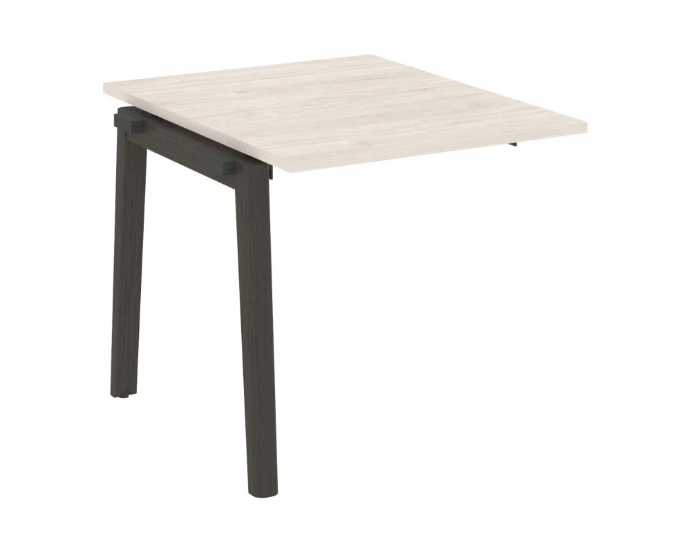 Проходной наборный элемент переговорного стола, опоры - массив дерева 78x98x75 Оникс Вуд / Onix Wood