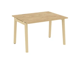 Стол переговорный (1 столешница), опоры - массив дерева 118x98x75 Оникс Вуд / Onix Wood images