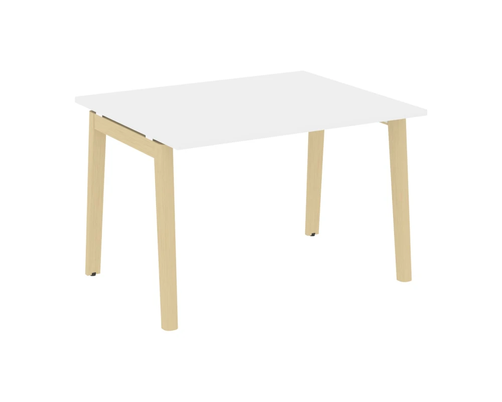 Стол переговорный (1 столешница), опоры - массив дерева 118x98x75 Оникс Вуд / Onix Wood