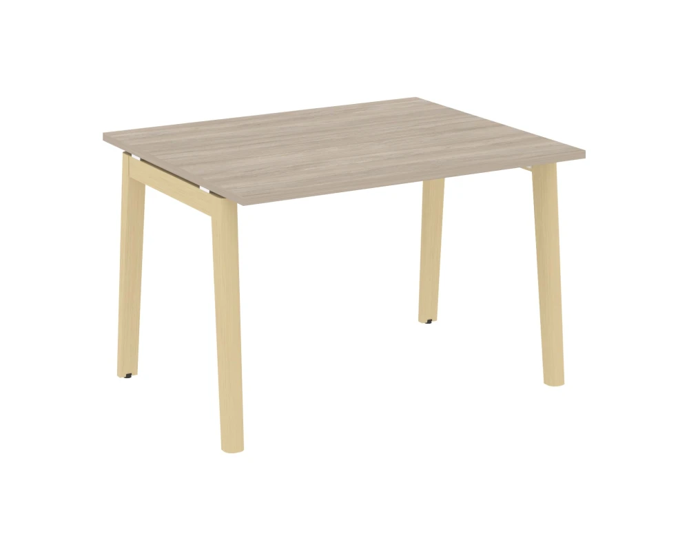 Стол переговорный (1 столешница), опоры - массив дерева 118x98x75 Оникс Вуд / Onix Wood