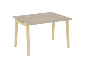 Стол переговорный (1 столешница), опоры - массив дерева 118x98x75 Оникс Вуд / Onix Wood images