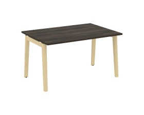 Стол переговорный (1 столешница), опоры - массив дерева 138x98x75 Оникс Вуд / Onix Wood images