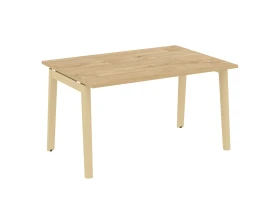 Стол переговорный (1 столешница), опоры - массив дерева 138x98x75 Оникс Вуд / Onix Wood images