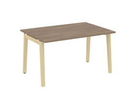 Стол переговорный (1 столешница), опоры - массив дерева 138x98x75 Оникс Вуд / Onix Wood images