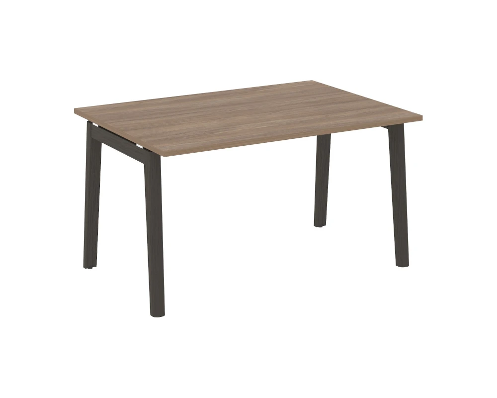 Стол переговорный (1 столешница), опоры - массив дерева 138x98x75 Оникс Вуд / Onix Wood