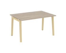 Стол переговорный (1 столешница), опоры - массив дерева 138x98x75 Оникс Вуд / Onix Wood images