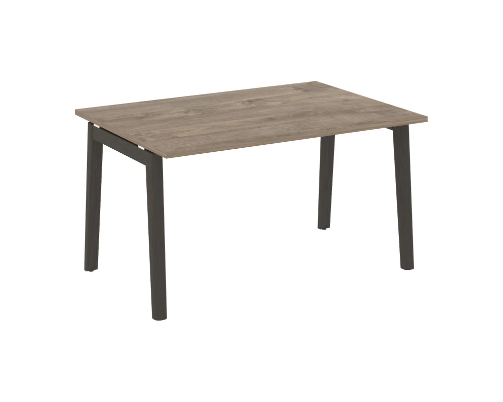 Стол переговорный (1 столешница), опоры - массив дерева 138x98x75 Оникс Вуд / Onix Wood