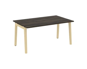 Стол переговорный (1 столешница), опоры - массив дерева 158x98x75 Оникс Вуд / Onix Wood images