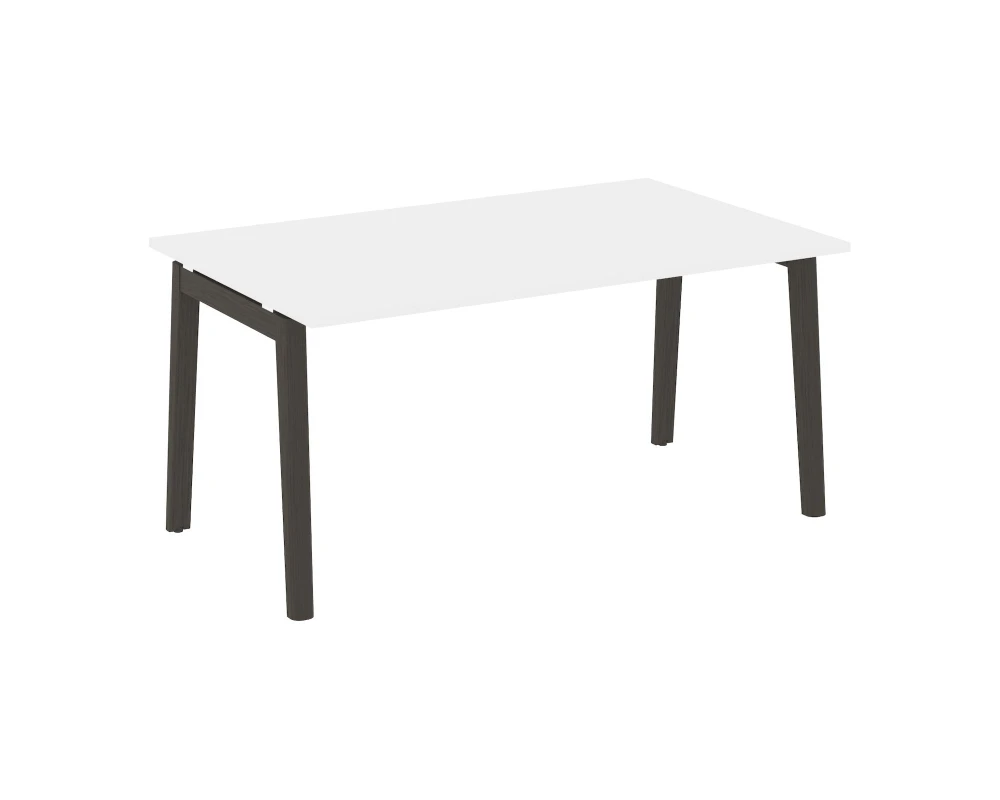 Стол переговорный (1 столешница), опоры - массив дерева 158x98x75 Оникс Вуд / Onix Wood