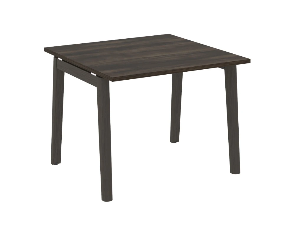 Стол переговорный (1 столешница), опоры - массив дерева 98x98x75 Оникс Вуд / Onix Wood