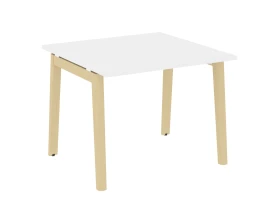 Стол переговорный (1 столешница), опоры - массив дерева 98x98x75 Оникс Вуд / Onix Wood images