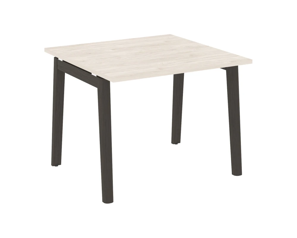 Стол переговорный (1 столешница), опоры - массив дерева 98x98x75 Оникс Вуд / Onix Wood