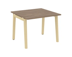 Стол переговорный (1 столешница), опоры - массив дерева 98x98x75 Оникс Вуд / Onix Wood images