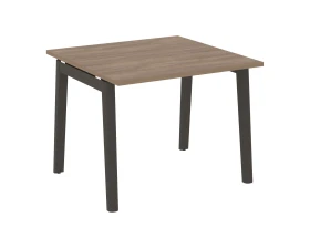 Стол переговорный (1 столешница), опоры - массив дерева 98x98x75 Оникс Вуд / Onix Wood images