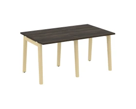 Стол переговорный (2 столешницы), опоры - массив дерева 156x98x75 Оникс Вуд / Onix Wood images
