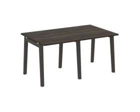 Стол переговорный (2 столешницы), опоры - массив дерева 156x98x75 Оникс Вуд / Onix Wood images