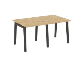 Стол переговорный (2 столешницы), опоры - массив дерева 156x98x75 Оникс Вуд / Onix Wood images