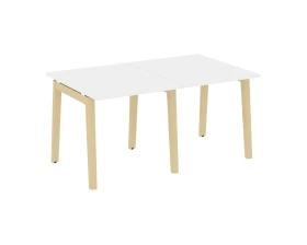 Стол переговорный (2 столешницы), опоры - массив дерева 156x98x75 Оникс Вуд / Onix Wood images