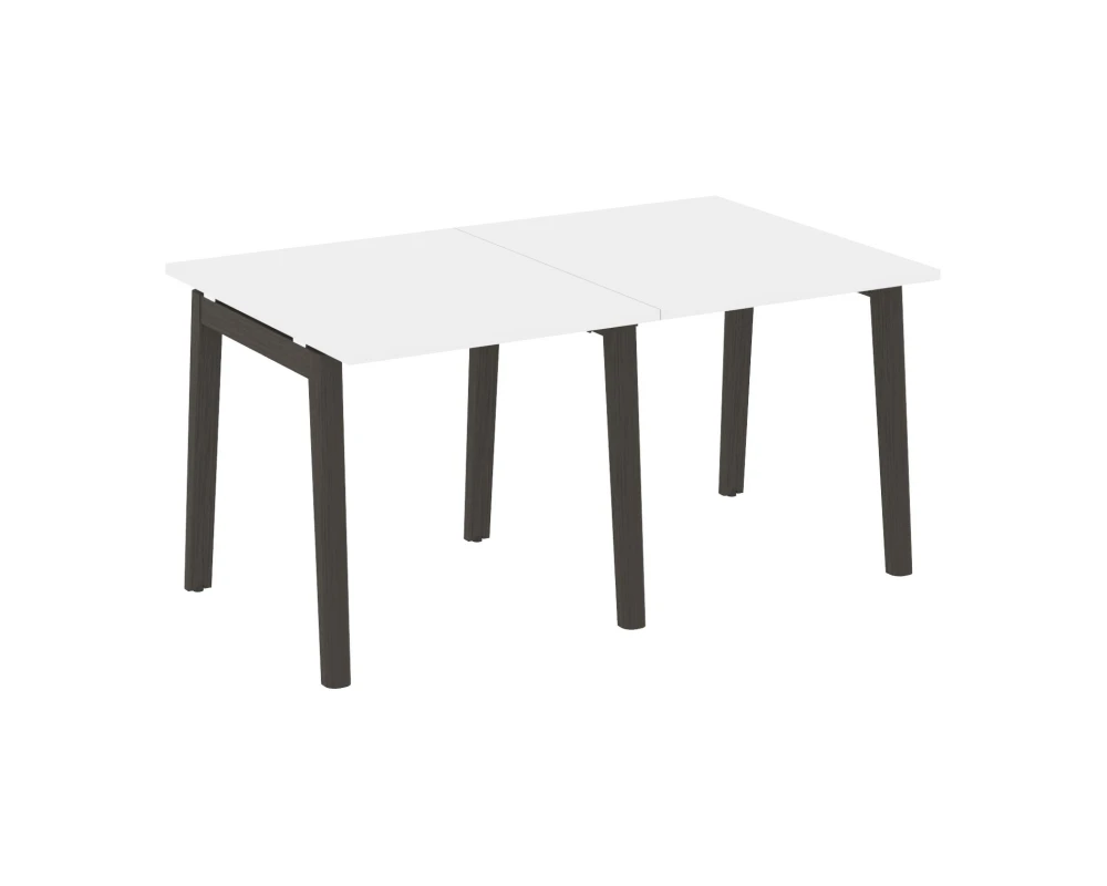 Стол переговорный (2 столешницы), опоры - массив дерева 156x98x75 Оникс Вуд / Onix Wood