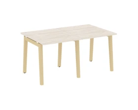 Стол переговорный (2 столешницы), опоры - массив дерева 156x98x75 Оникс Вуд / Onix Wood images