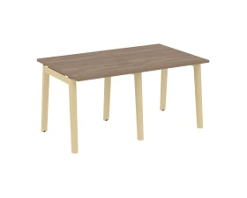 Стол переговорный (2 столешницы), опоры - массив дерева 156x98x75 Оникс Вуд / Onix Wood images