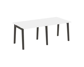 Стол переговорный (2 столешницы), опоры - массив дерева 196x98x75 Оникс Вуд / Onix Wood images