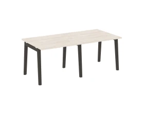 Стол переговорный (2 столешницы), опоры - массив дерева 196x98x75 Оникс Вуд / Onix Wood images