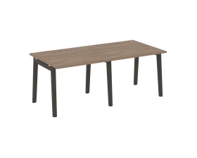 Стол переговорный (2 столешницы), опоры - массив дерева 196x98x75 Оникс Вуд / Onix Wood images