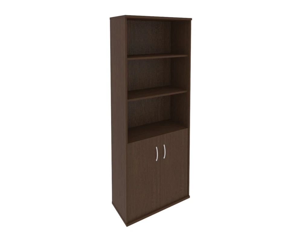 Шкаф высокий широкий 2 низкие двери ЛДСП Рива / Riva