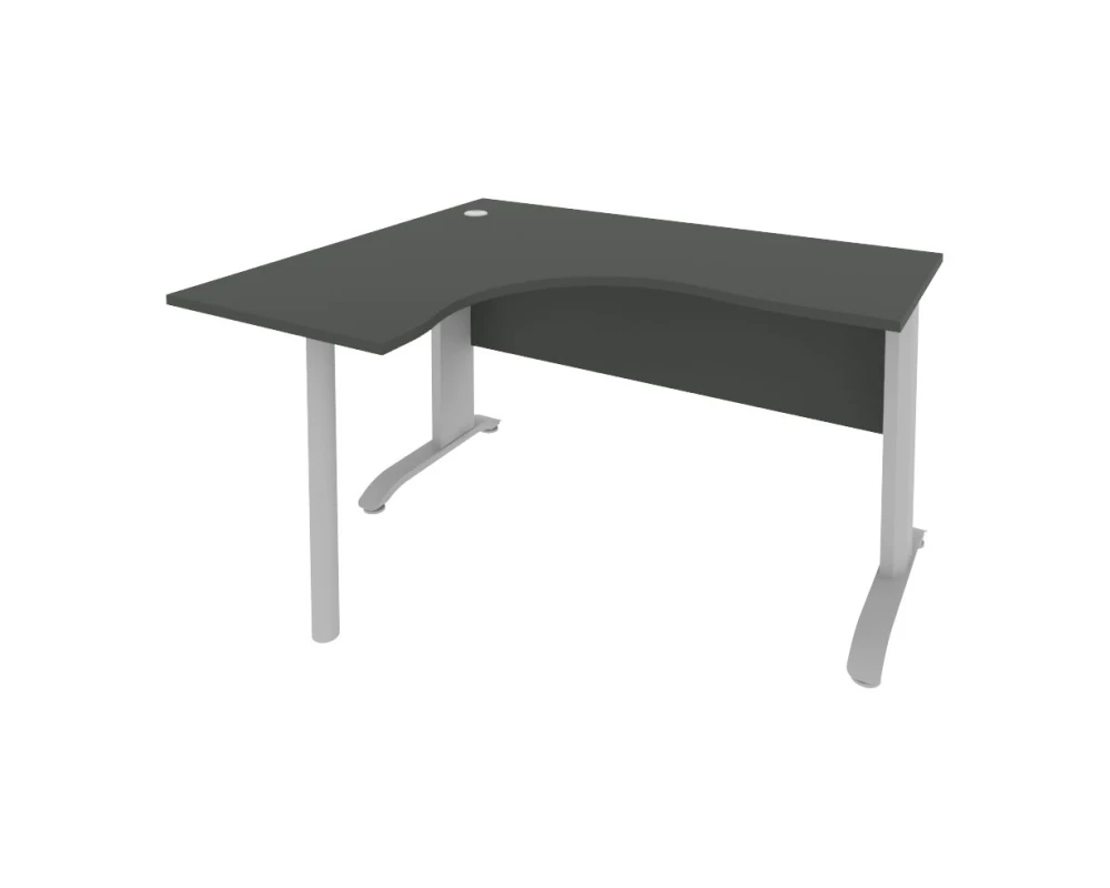 Стол офисный угловой левый металлокаркас 1400x1200x755 Рива / Riva