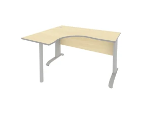 Стол офисный угловой левый металлокаркас 1400x1200x755 Рива / Riva images