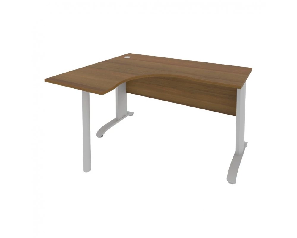 Стол офисный угловой левый металлокаркас 1400x1200x755 Рива / Riva