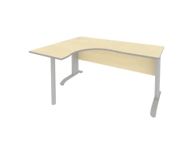 Стол офисный угловой левый металлокаркас 1600x1200x755 Рива / Riva images