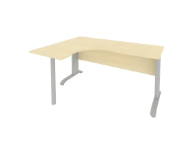 Стол офисный угловой левый металлокаркас 1600x1200x755 Рива / Riva images