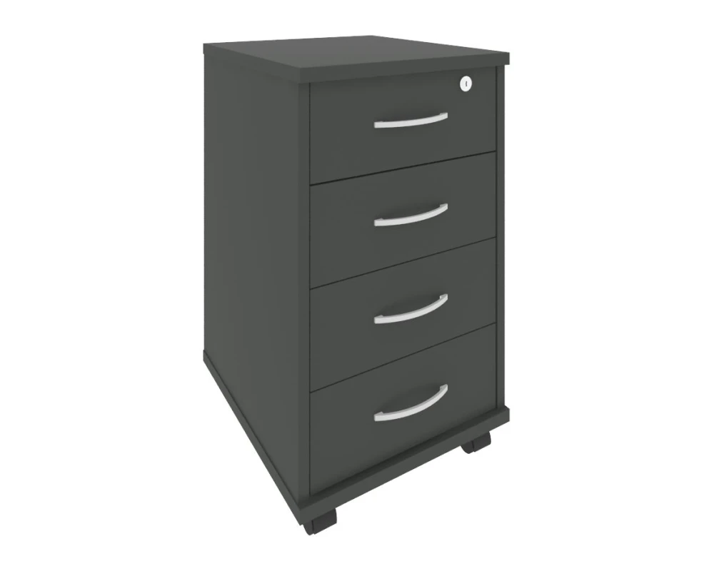 Тумба подкатная 4 ящика с замком Рива / Riva