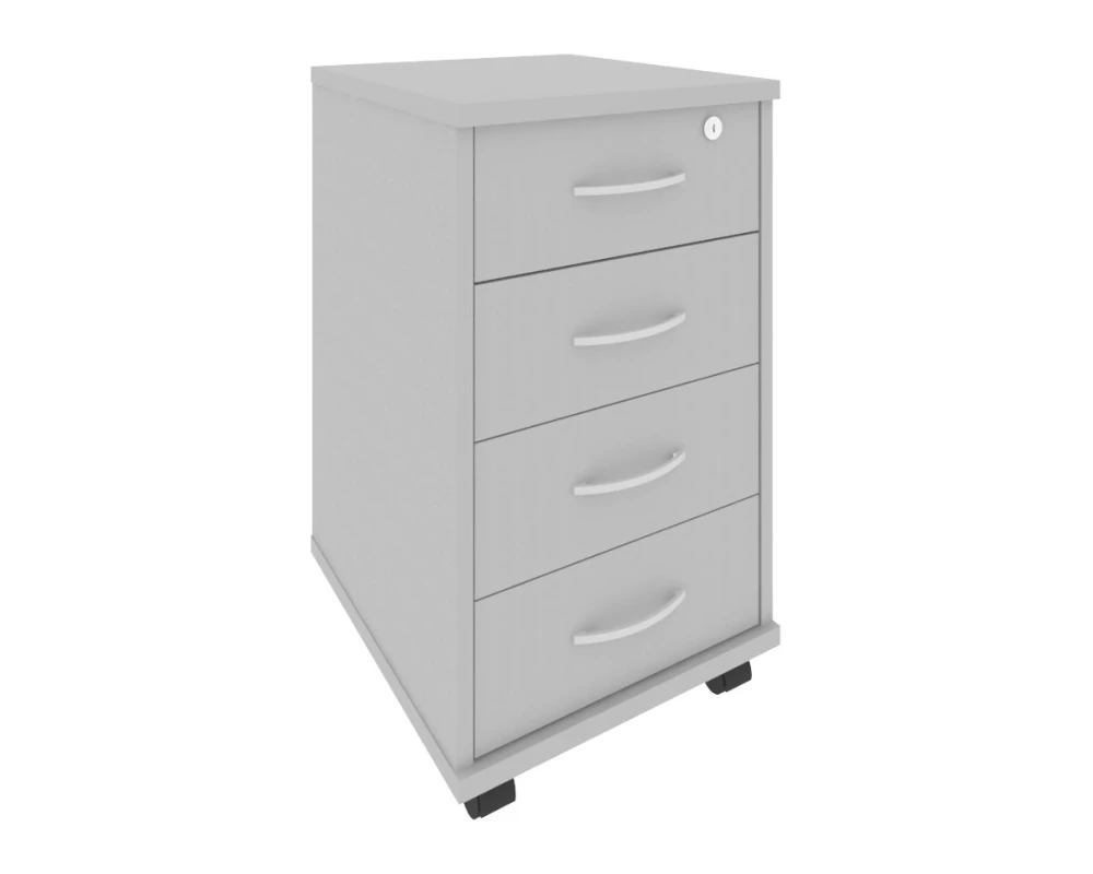 Тумба подкатная 4 ящика с замком Рива / Riva