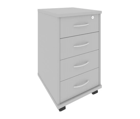 Тумба подкатная 4 ящика с замком Рива / Riva