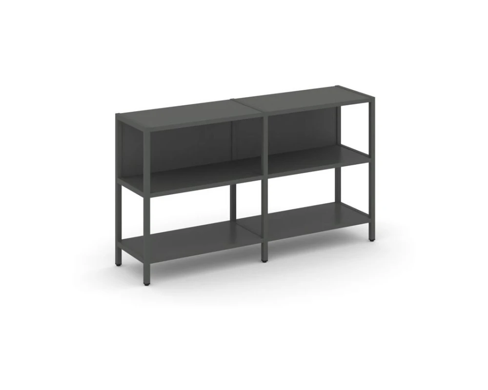 Двухсекционный стеллаж двухярусный 1590х400х879 Шелф Систем / Shelf System