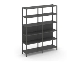 Двухсекционный стеллаж пятиярусный 1590х400х1980 Шелф Систем / Shelf System images